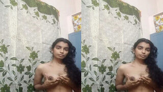 Desi Girl Play With Her Boobs | Indian MMS