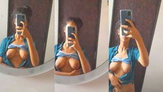 Cute Indian Girl Record Selfie For Lover | Indian MMS