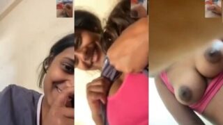 Sexy Desi Girl Shows Her Boobs On VC | Indian MMS
