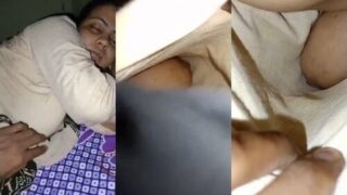 Desi Sleping Wife Boobs Video Capture | Indian MMS