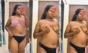 Cute Desi Girl Record Booobs Selfie | Indian MMS